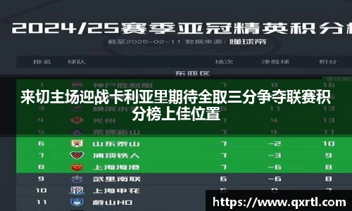 来切主场迎战卡利亚里期待全取三分争夺联赛积分榜上佳位置
